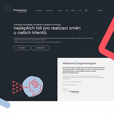 Nový web pro Projectman